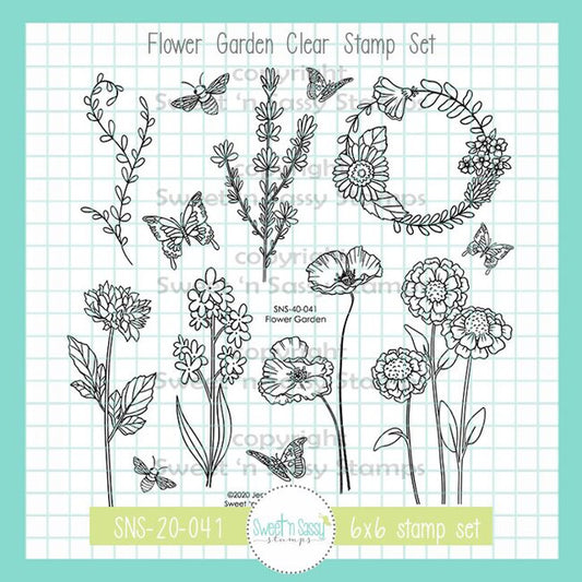 Flower Garden Clear Stamp Set