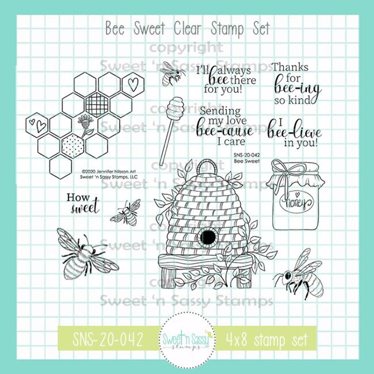 Bee Sweet Clear Stamp Set