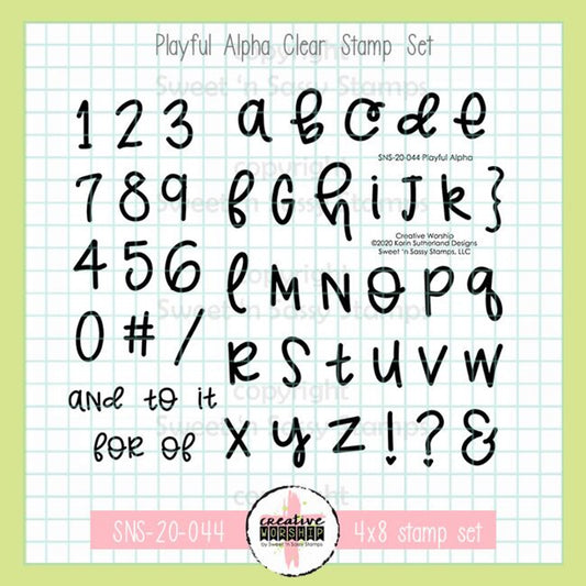 Playful Alpha Clear Stamp Set