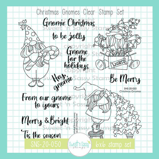 Christmas Gnomes Clear Stamp Set