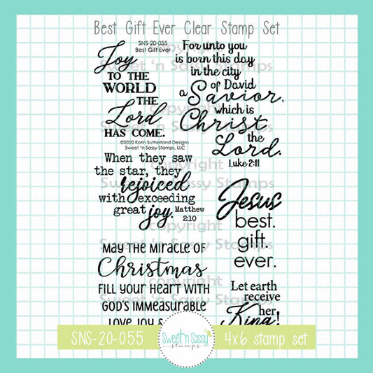 Best Gift Ever Clear Stamp Set