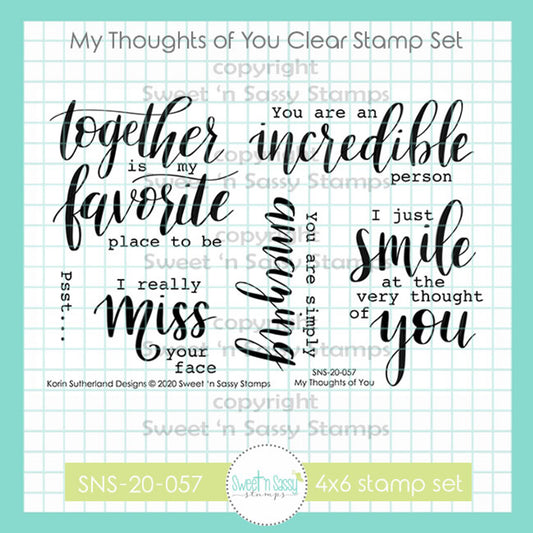 My Thoughts of You Clear Stamp Set