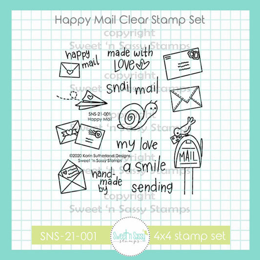 Happy Mail Clear Stamp Set