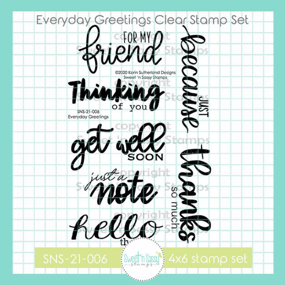 Everyday Greetings Clear Stamp Set – Creative Worship Stamps