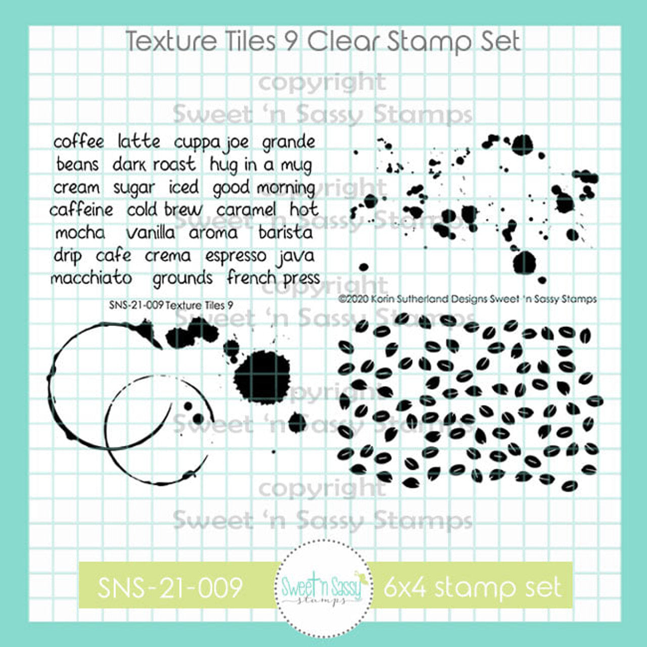 Texture Tiles 9 Clear Stamp Set