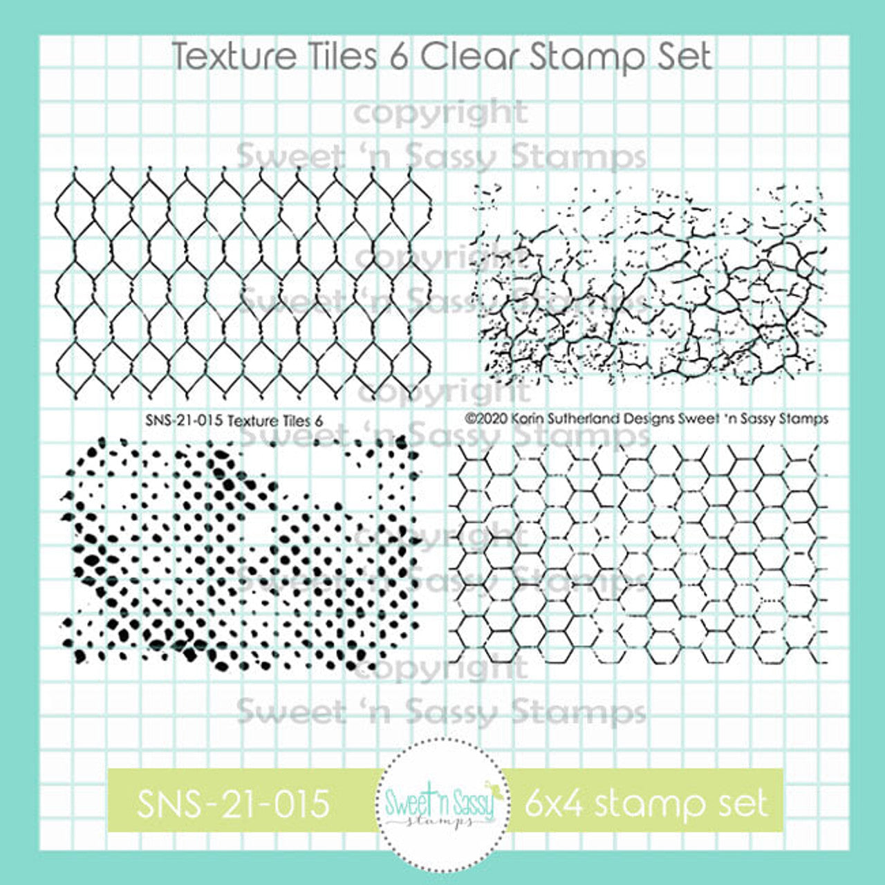 Texture Tiles 6 Clear Stamp Set