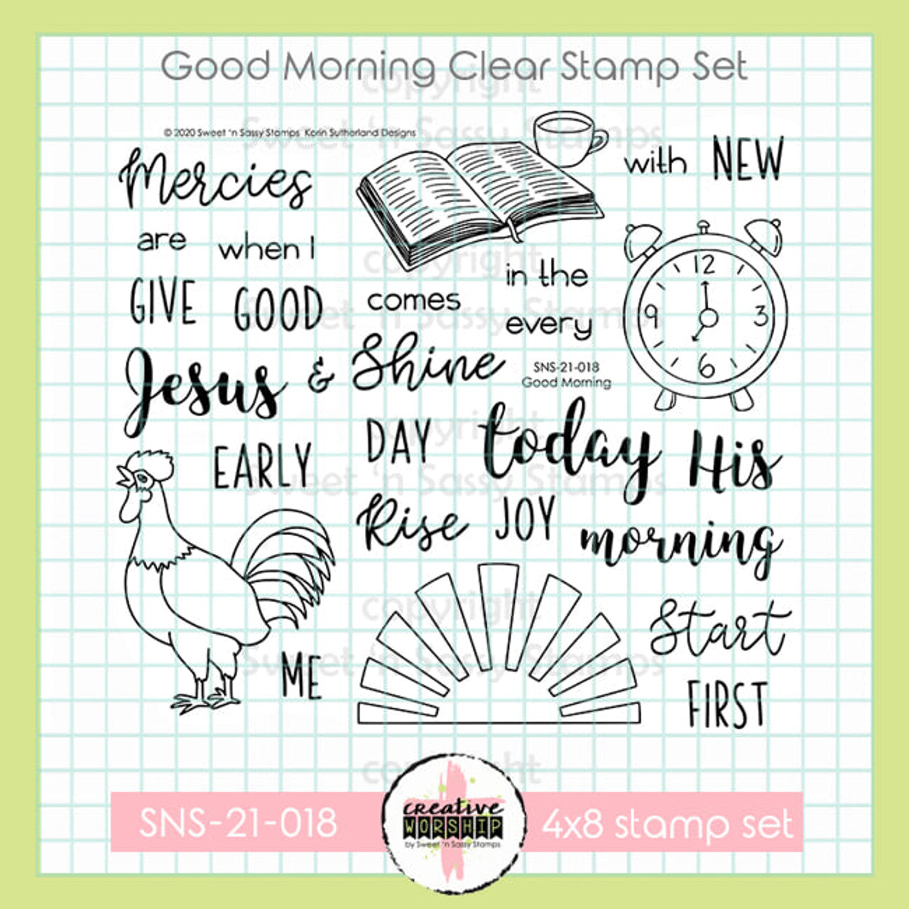 Good Morning Clear Stamp Set