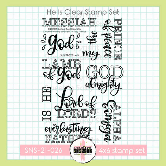 He Is Clear Stamp Set