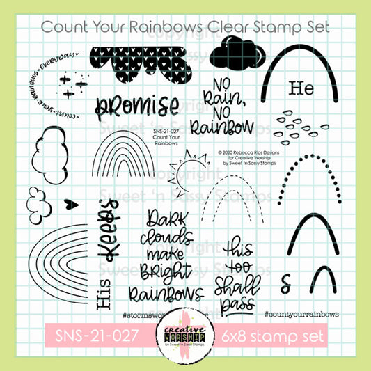 Count Your Rainbows Clear Stamp Set