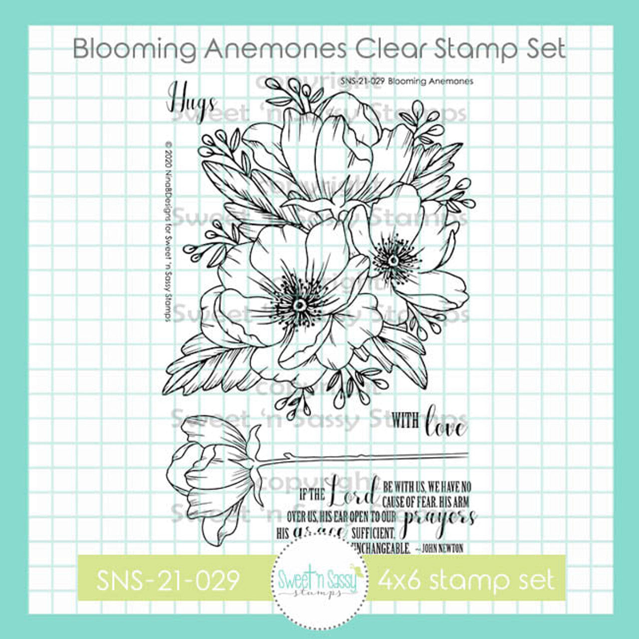 Blooming Anemones Clear Stamp Set