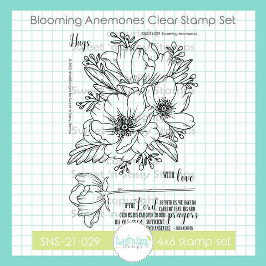 Blooming Anemones Clear Stamp Set