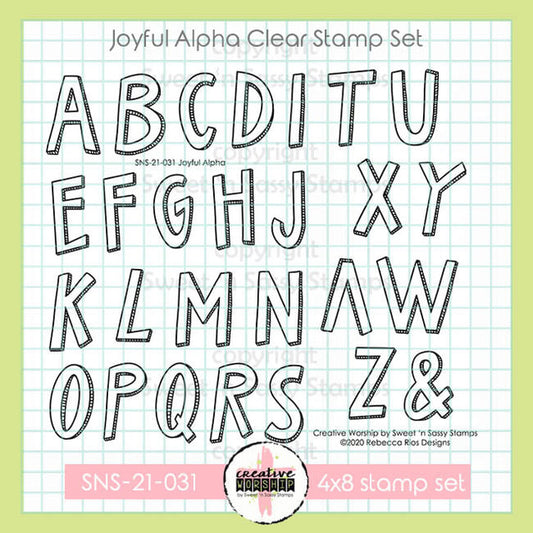 Joyful Alpha Clear Stamp Set