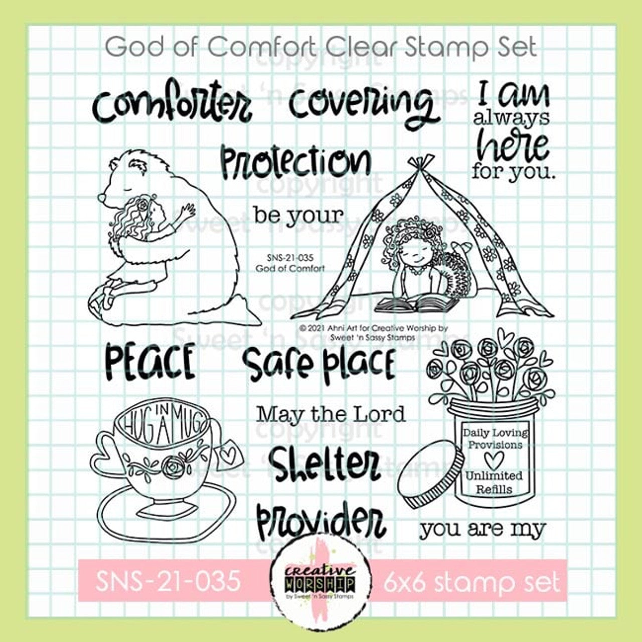 God of Comfort Clear Stamp Set