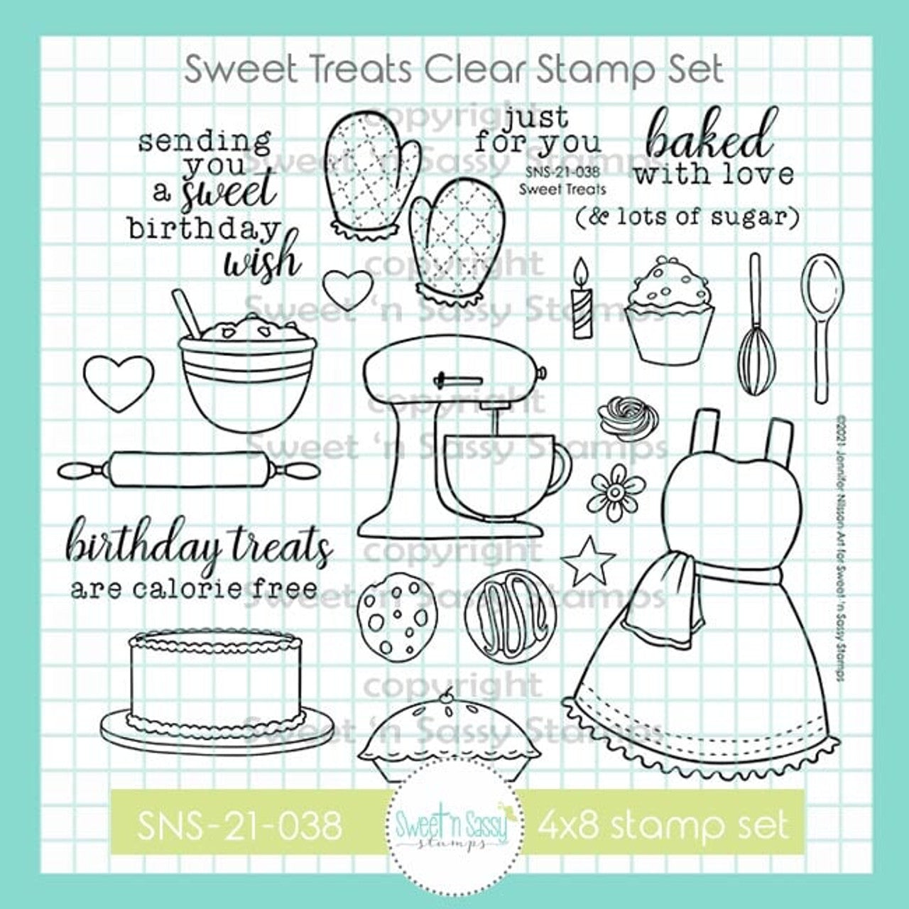 Sweet Treats Clear Stamp Set