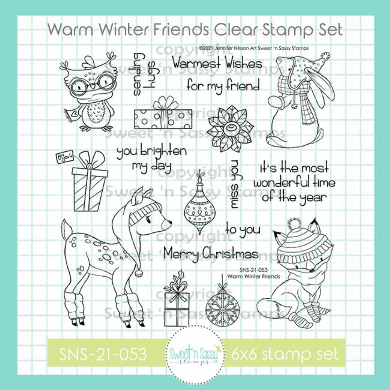 Warm Winter Friends Clear Stamp Set