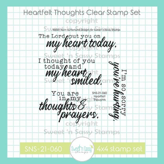 Heartfelt Thoughts Clear Stamp Set