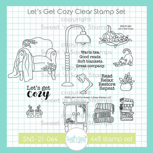 Let's Get Cozy Clear Stamp Set