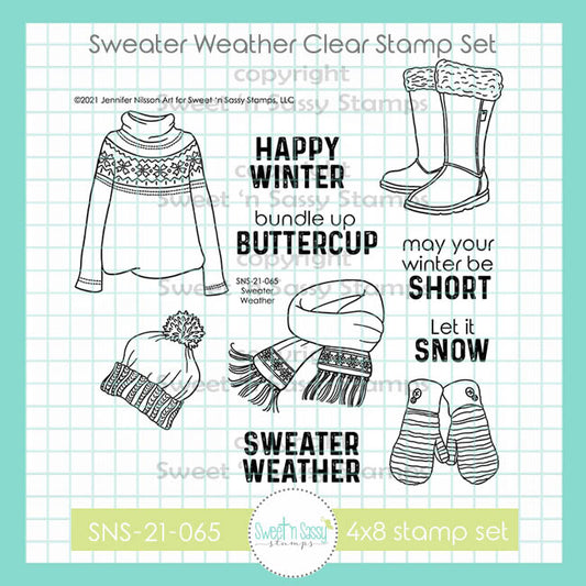 Sweater Weather Clear Stamp Set