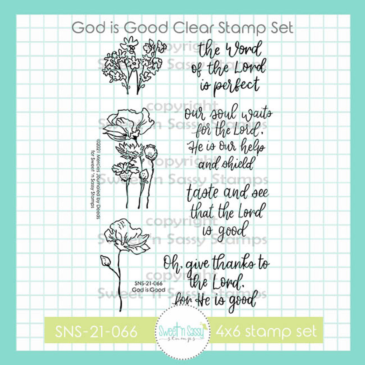 God is Good Clear Stamp Set