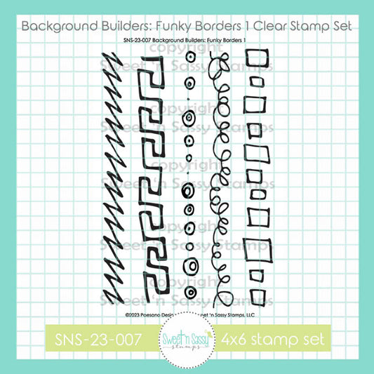 Background Builders: Funky Borders Clear Stamp Set