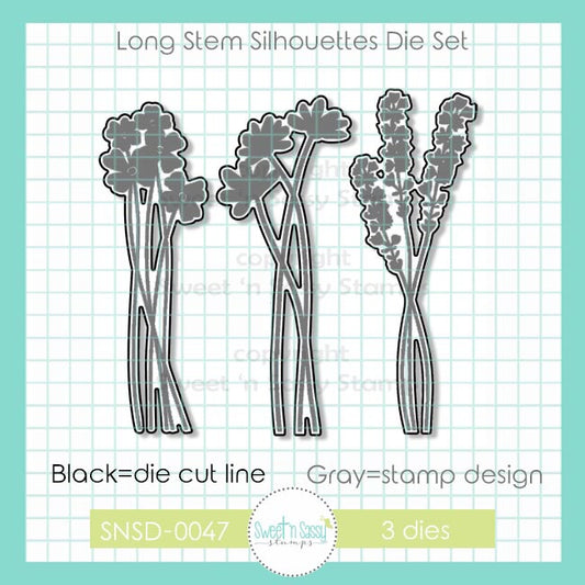 Long Stem Silhouettes Die Set