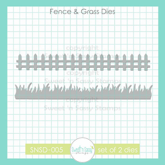 Fence & Grass Die Set