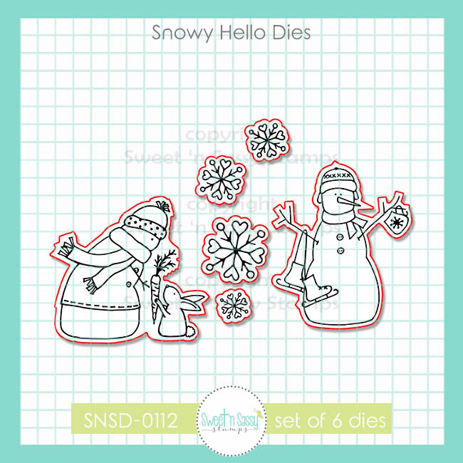 Snowy Hello Die Set