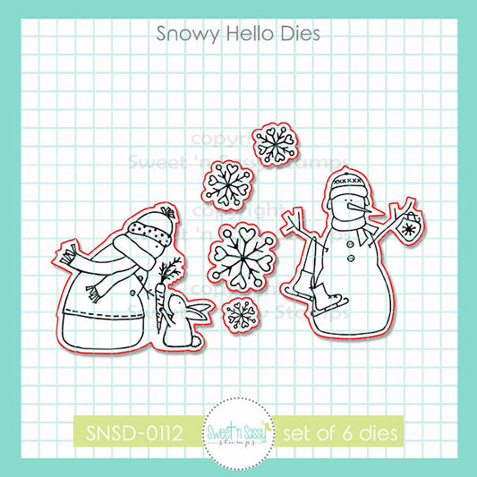 Snowy Hello Die Set