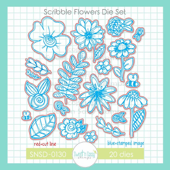 Scribble Flowers Dies