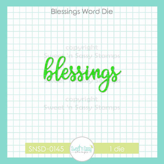 Blessings Word Die