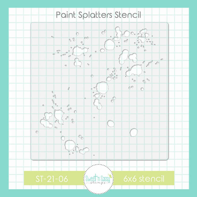 Paint Splatters Stencil