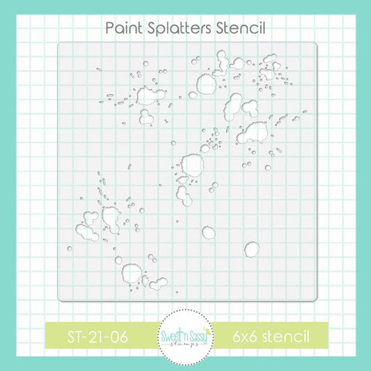 Paint Splatters Stencil