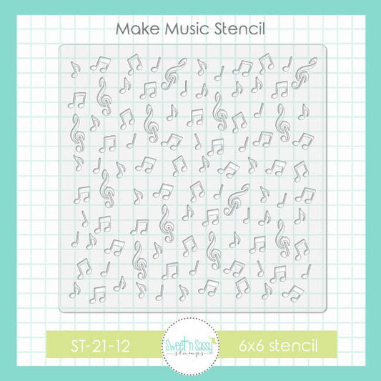 Make Music Stencil