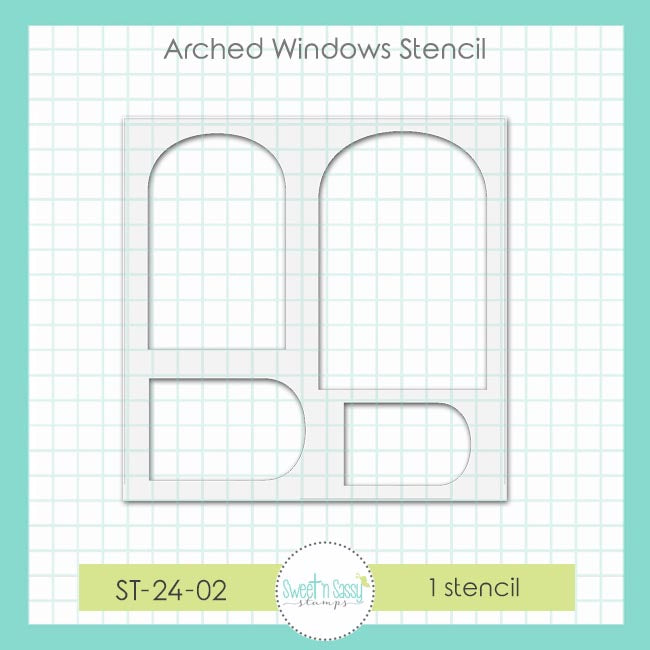 Arched Windows Stencil