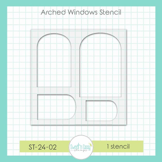 Arched Windows Stencil