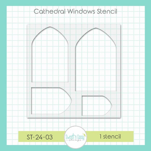 Cathedral Windows Stencil