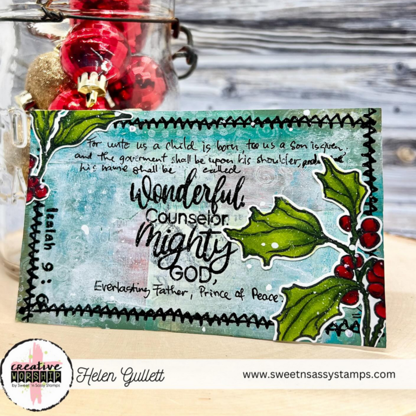 Holly Christmas Stamp & Die Bundle