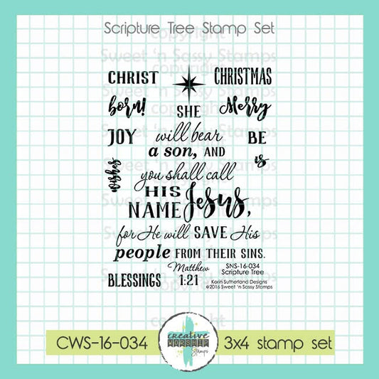 Scripture Tree Clear Stamp