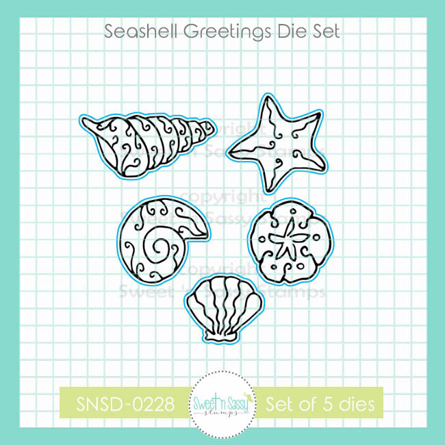 Seashell Greetings Die Set