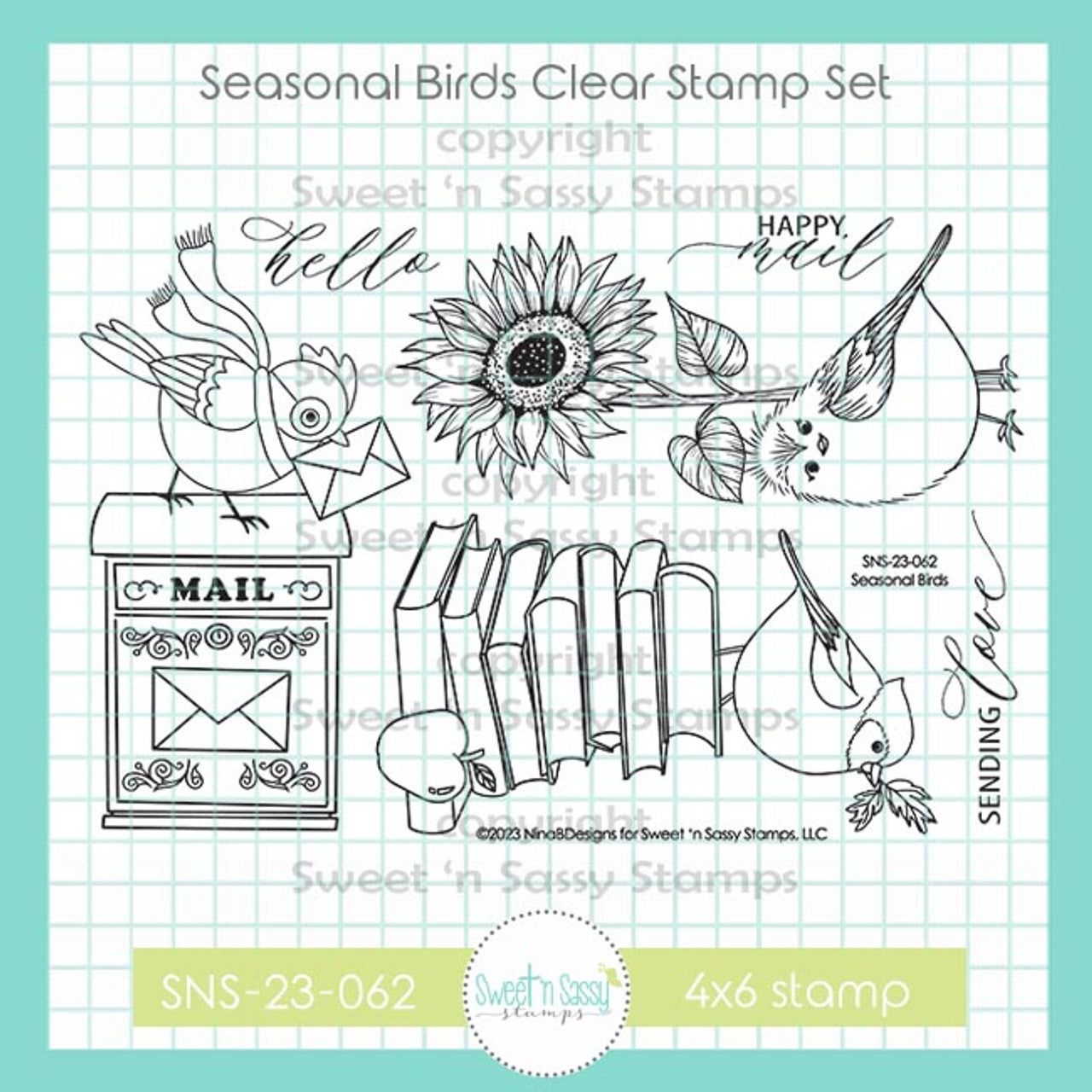 Seasonal Birds Clear Stamp Set