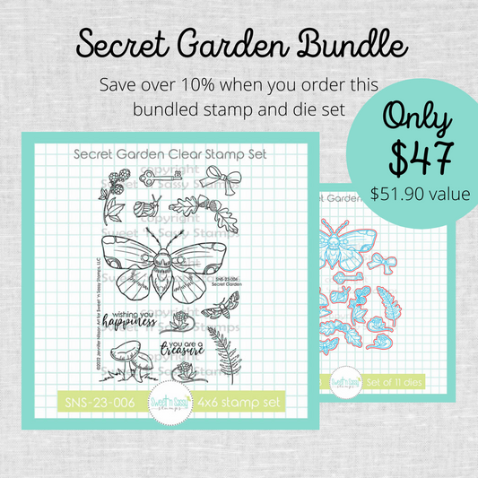 Secret Garden Stamp & Die Bundle