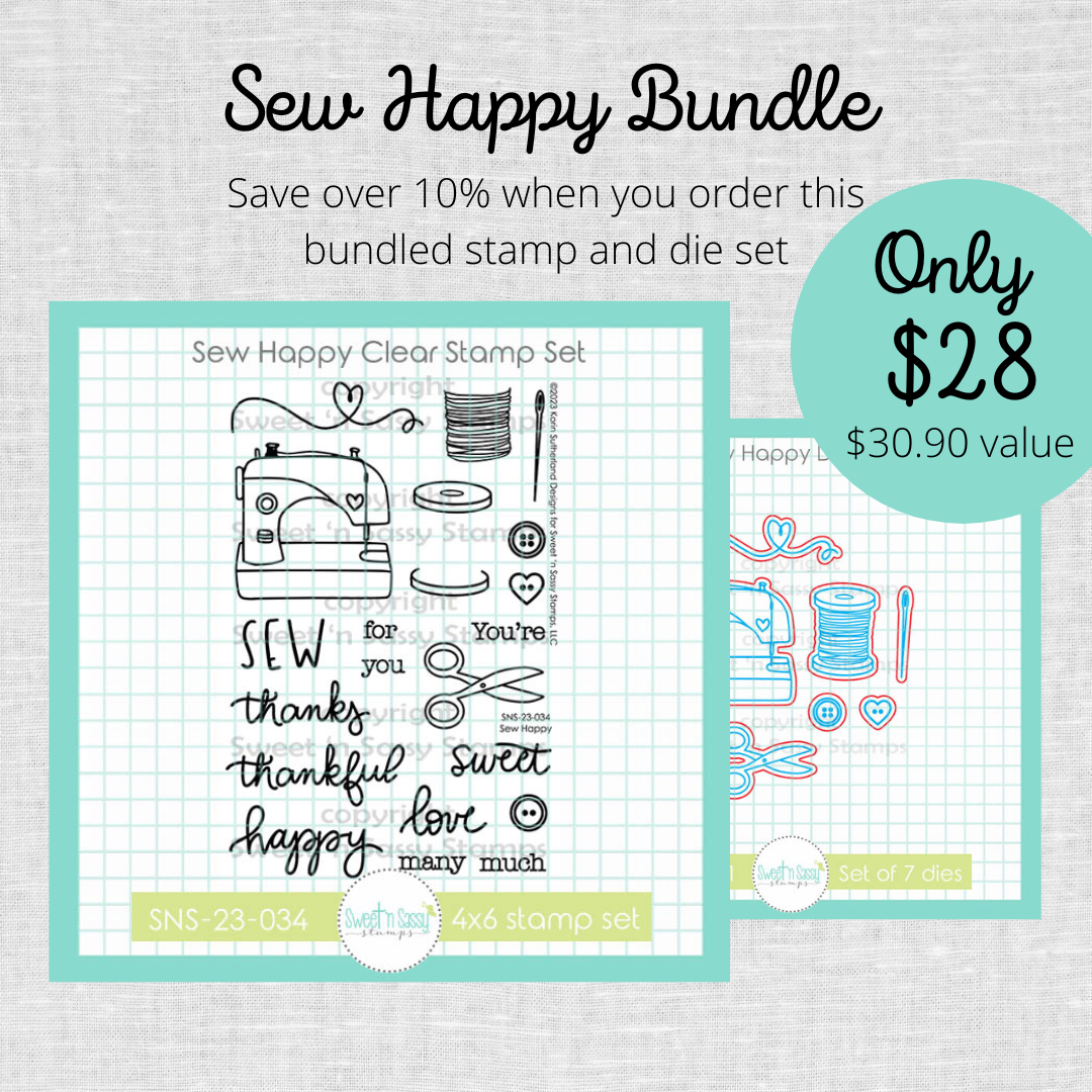 Sew Happy Stamp & Die Bundle