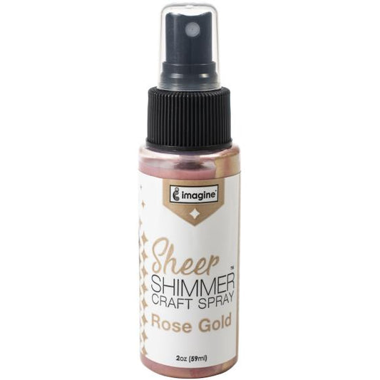 Tsukineko Imagine Sheer Shimmer Craft Spray - Rose Gold