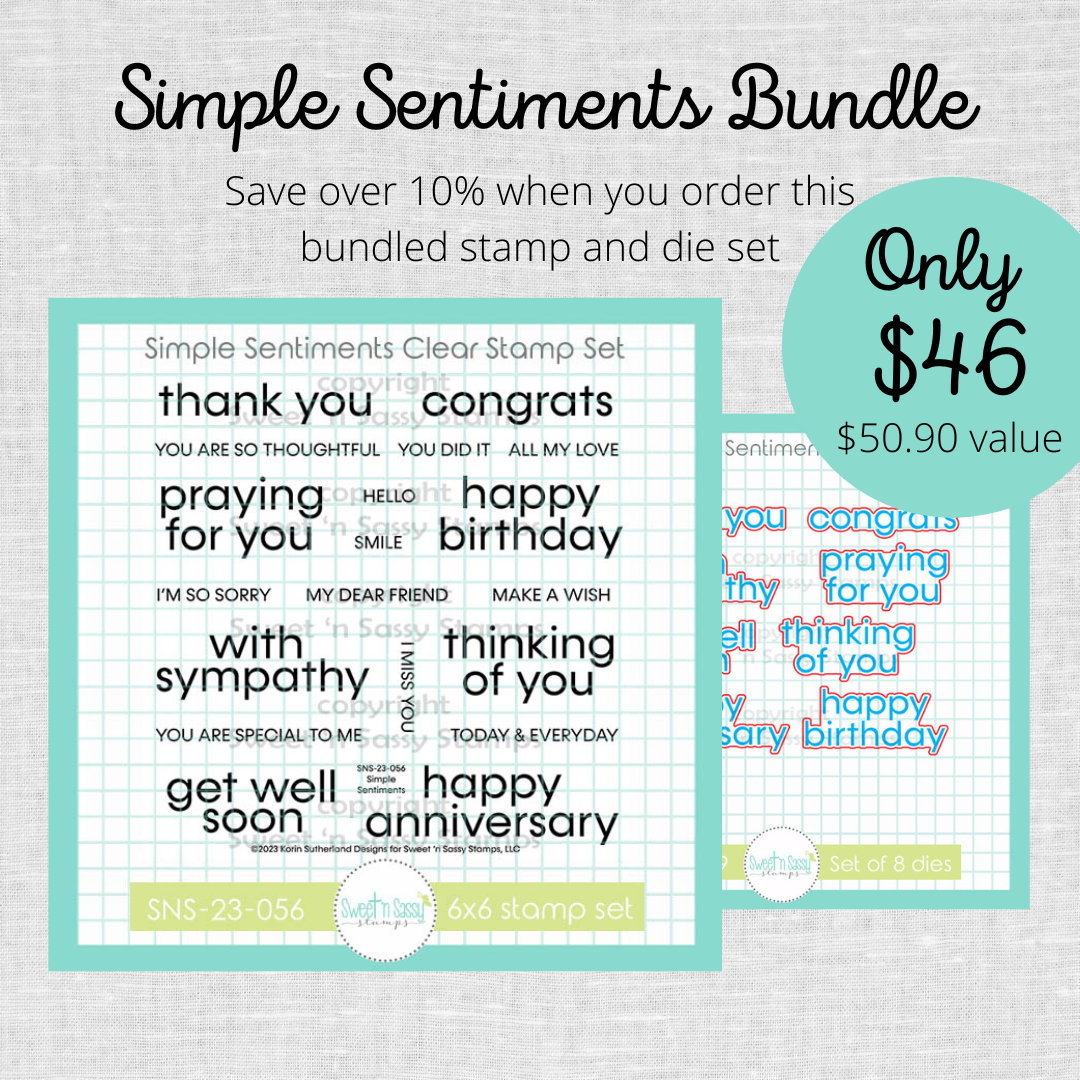 Simple Sentiments Stamp & Die Bundle