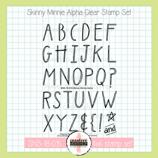 Skinny Minnie Alpha Clear Stamp Set