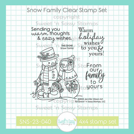 Snow Family Clear Stamp Set