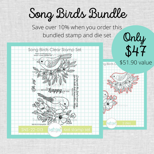 Song Birds Stamp & Die Bundle