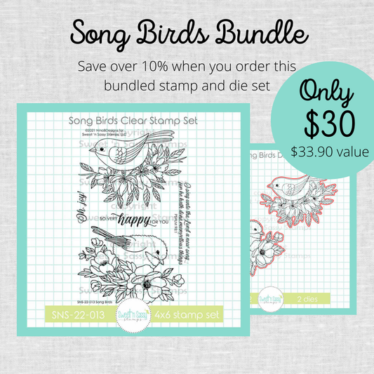 Song Birds Stamp & Die Bundle