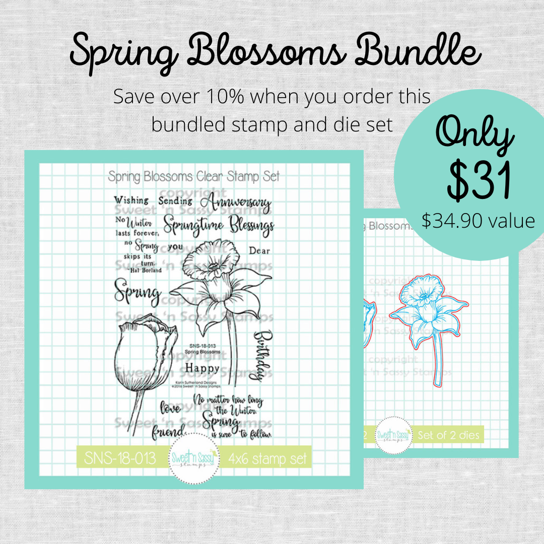 Spring Blossoms Stamp & Die Bundle – Creative Worship Stamps