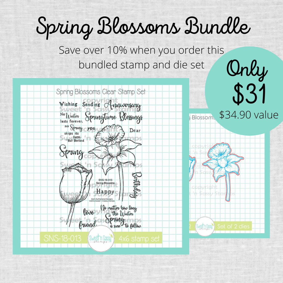 Spring Blossoms Stamp & Die Bundle